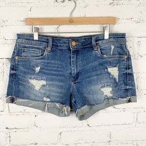 Blank NYC Cuffed Distressed Jean Shorts The Fulton 29